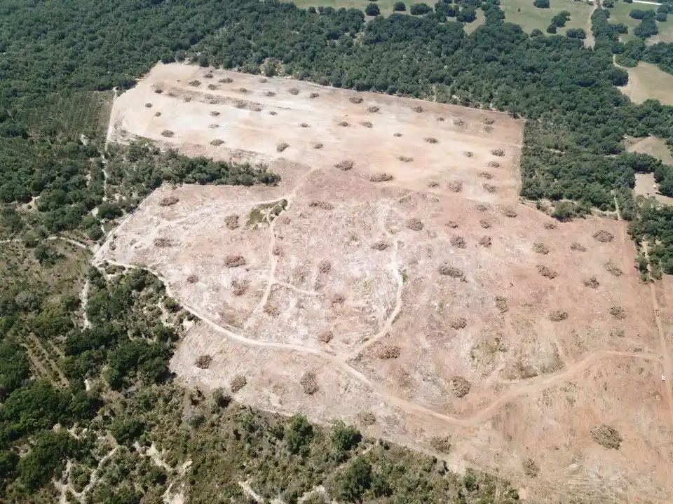 Arial view of a large scale residential sitework project completed by SMG, Inc.